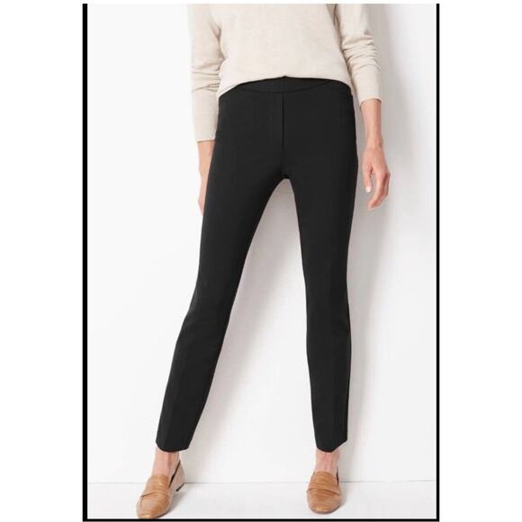J. Jill Pants - J. Jill Petite Black Stretch Elastic Pull-On Ponte Slim Leg Pants Size M Medium